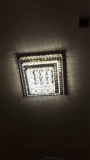 LED 크리스탈 천장 조명 중국 실내 디밍이 가능한 Fandelier LED 크리스탈 천장 팬 조명 및 원격 현대 보이지 않는 개폐식 크리스탈 천장 조명